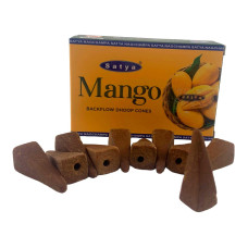 Mango Backflow Dhoop Cone (Манго)(Satya) 10 конусов в упаковке