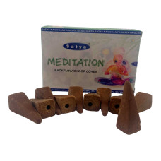 Meditation Backflow Dhoop Cone (Медитация)(Satya) 10 конусов в упаковке