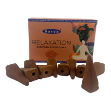 Relaxation Backflow Dhoop Cone (Релаксация)(Satya) 10 конусов в упаковке