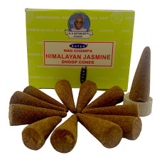 Himalaya Jasmine Dhoop Cone (Гималайский Жасмин)(Satya) 12 конусов в упаковке