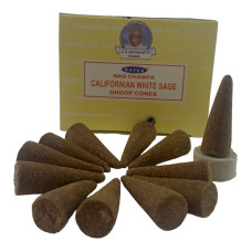 Californian White Sage Dhoop Cone (Белый Шалфей)(Satya) 12 конусов в упаковке