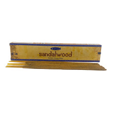 Sandal wood premium incence sticks (Сандал)(Satya) пыльцовое благовоние 15 гр.