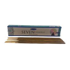 Seven Chakra premium incence sticks (Седьмая Чакра)(Satya) пыльцовое благовоние 15 гр.