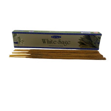 White Sage premium incence sticks (Белый Шалфей)(Satya) пыльцовое благовоние 15 гр.