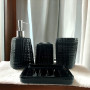 Набор для ванной комнаты черный