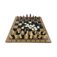 Игровой набор нарды, шахматы, шашки (47,5х47,5х2 см)