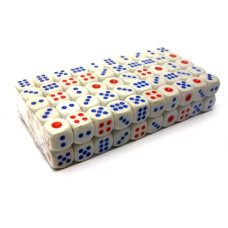 Кости игральные (100 штук)(12.8х6,4х 2,6 см)