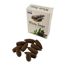 White Sage BackFlow Cones (Белый Шалфей)(Darshan)  конусы с обратным потоком