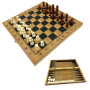 Игровой набор нарды, шахматы, шашки (38,7 х 38,7 х 2,3 cм)