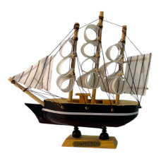 Макет парусника на подставке "Морская мечта" (14х12,5х3,3 см)